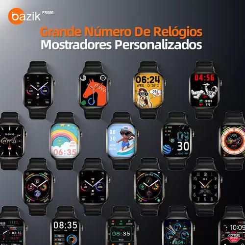 RELÓGIO SMARTWATCH BAZIK PRIME S28 ULTRA MAX COM IP65