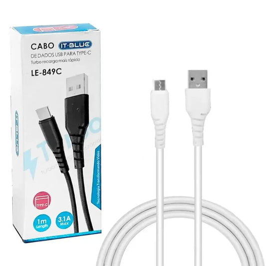 CABO USB TIPO C 3.1A 1M IT-BLUE LE-849C